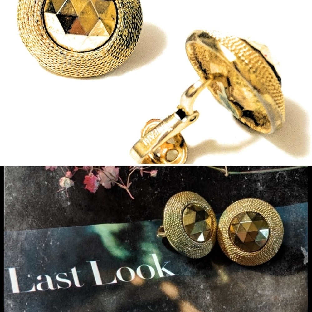 Crown Trifari Art Deco Clip-on Earrings